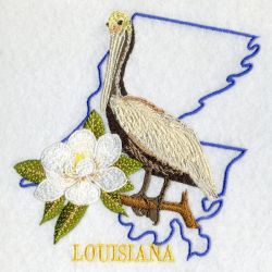 Louisiana Bird And Flower 05 machine embroidery designs