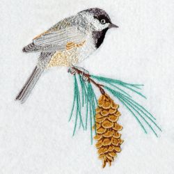 Maine Bird And Flower 03 machine embroidery designs