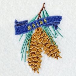 Maine Bird And Flower 07 machine embroidery designs