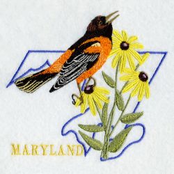 Maryland Bird And Flower 05