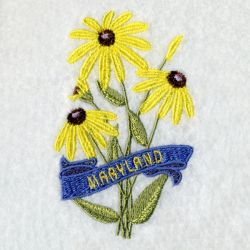Maryland Bird And Flower 07 machine embroidery designs