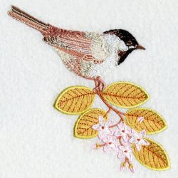 Massachusetts Bird And Flower 03 machine embroidery designs
