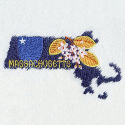 Massachusetts Bird And Flower 06 machine embroidery designs
