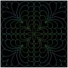 Trapunto Feather Quilt 04(Lg)