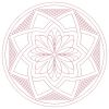 Trapunto Medallion Quilt 12(Lg)
