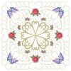 Trapunto Butterfly Feather Quilt(Sm)
