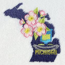 Michigan Bird And Flower 06 machine embroidery designs
