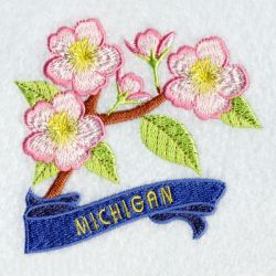 Michigan Bird And Flower 07 machine embroidery designs