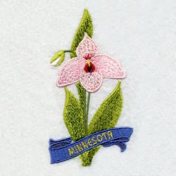 Minnesota Bird And Flower 07 machine embroidery designs