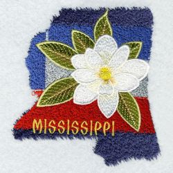 Mississippi Bird And Flower 06 machine embroidery designs