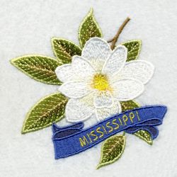 Mississippi Bird And Flower 07 machine embroidery designs