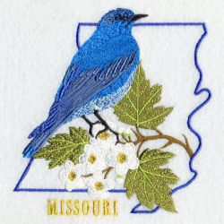 Missouri Bird And Flower 05 machine embroidery designs