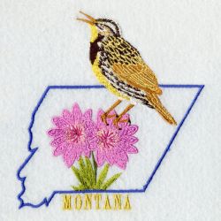 Montana Bird And Flower 05 machine embroidery designs