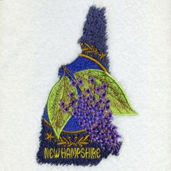 New Hampshire Bird And Flower 06 machine embroidery designs