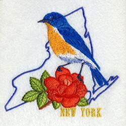 New York Bird And Flower 05 machine embroidery designs