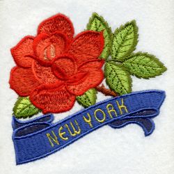 New York Bird And Flower 07 machine embroidery designs