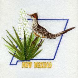 New Mexico Bird And Flower 05