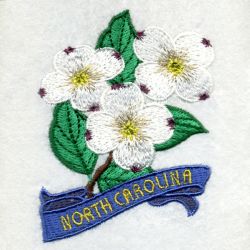 North Carolina Bird And Flower 07 machine embroidery designs