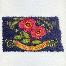 North Dakota Bird And Flower 06 machine embroidery designs