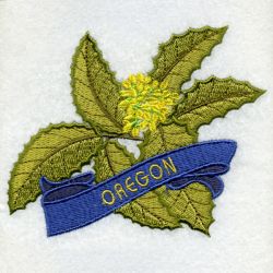 Oregon Bird And Flower 07 machine embroidery designs