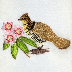 Pennsylvania Bird And Flower 03 machine embroidery designs