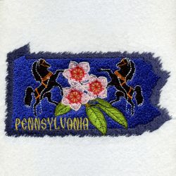 Pennsylvania Bird And Flower 06 machine embroidery designs