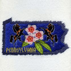 Pennsylvania Bird And Flower 06 machine embroidery designs