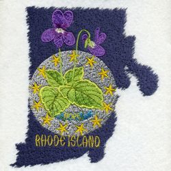 Rhode Island Bird And Flower 06 machine embroidery designs