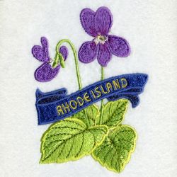 Rhode Island Bird And Flower 07 machine embroidery designs