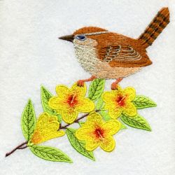 South Carolina Bird And Flower 03 machine embroidery designs
