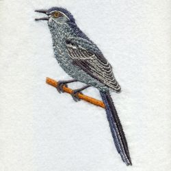 Texas Bird And Flower 02 machine embroidery designs