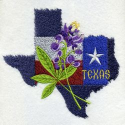 Texas Bird And Flower 06 machine embroidery designs