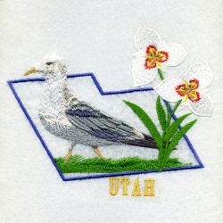Utah Bird And Flower 05 machine embroidery designs