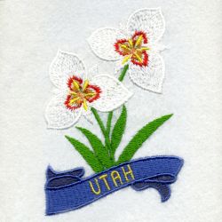 Utah Bird And Flower 07 machine embroidery designs