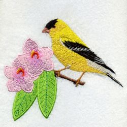 Washington Bird And Flower 03 machine embroidery designs
