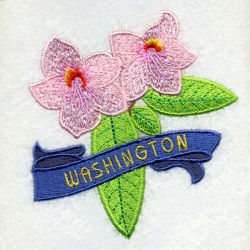 Washington Bird And Flower 07 machine embroidery designs