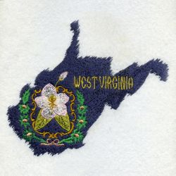West Virginia Bird And Flower 06 machine embroidery designs