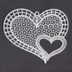 FSL White Hearts 03 machine embroidery designs