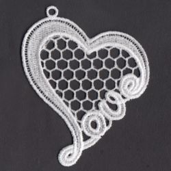FSL White Hearts 05 machine embroidery designs