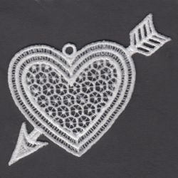 FSL White Hearts 09 machine embroidery designs