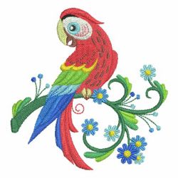 Spring Parrots 02(Lg) machine embroidery designs