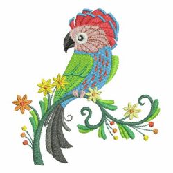 Spring Parrots 06(Lg) machine embroidery designs