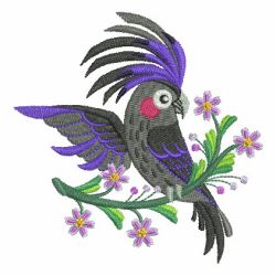 Spring Parrots 07(Lg) machine embroidery designs