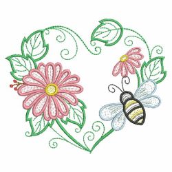 Blooming Hearts 01(Sm) machine embroidery designs