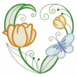 Blooming Hearts 04(Md) machine embroidery designs