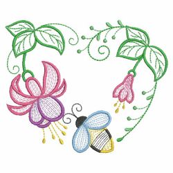 Blooming Hearts 05(Md) machine embroidery designs