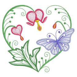 Blooming Hearts 07(Lg) machine embroidery designs