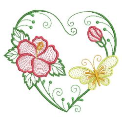 Blooming Hearts 08(Md) machine embroidery designs