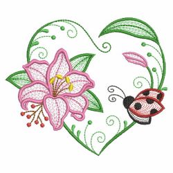 Blooming Hearts 09(Md) machine embroidery designs