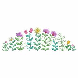 Charming Floral Borders 03 machine embroidery designs